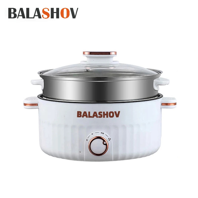 220V 110V Multifunction Cooker Household Single/Double Layer Hot Pot Mini Electric Cooking Machine Hot Pot Non-stick Pan Pots